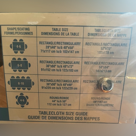 New brown tablecloth - Picture 3 of 4